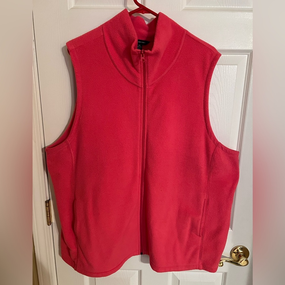 Lands' End Women's Bright Red Vest